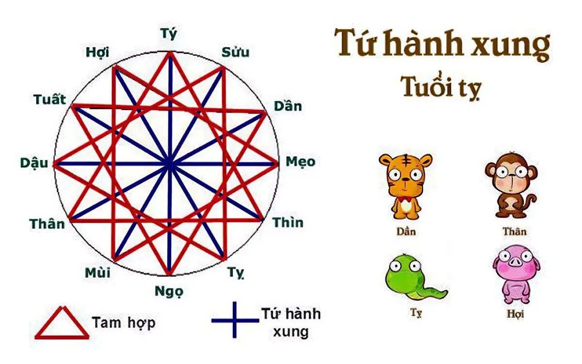 Xung khắc do hành Mộc và Thổ khắc nhau, thường dẫn đến trắc trở không đáng có.