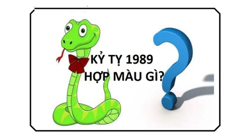 Kỷ Tỵ 1989 có màu tương sinh (hành Thủy) là: Xanh nước biển, Đen